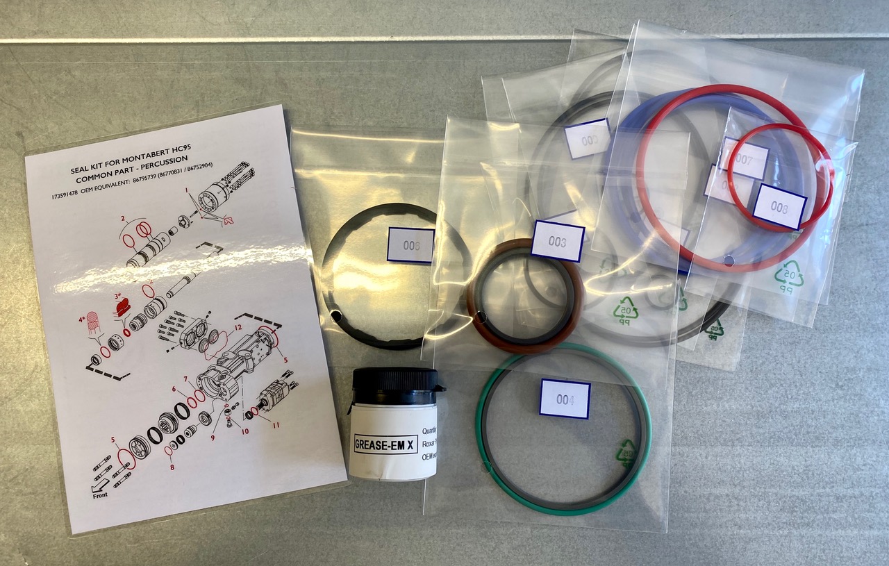 86770708 Ремкомплект на гидроперфоратор Montabert НС95 (200 часов)