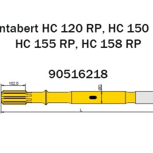 90516218 Хвостовик Т51 Montabert