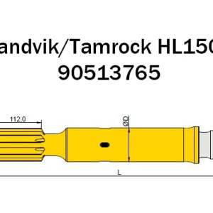 90513765 Хвостовик Sandvik для добычного бурения